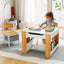 Table et chaises d'activité 4 en 1 pour enfants - Naturel