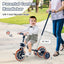 4-in-1 Kids Trike Bike with Adjustable Push Handle - Navy
