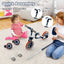 4-in-1 Kids Trike Bike with Adjustable Push Handle - Navy