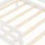 Lit jumeau pour enfants avec 2 tiroirs et tableau noir - Blanc