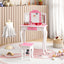 Table de maquillage de princesse pour jeu de rôle - Pois roses