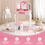 Table de maquillage de princesse pour jeu de rôle - Pois roses