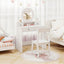 Ensemble de coiffeuse pour enfants avec miroir - Princesse blanche