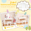 Conjunto de Tocador para Niños con Espejo Triple Plegable - Blanco