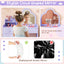 Ensemble de table de maquillage et chaise pour enfants avec miroir en forme de nuage - Violet