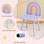 Ensemble de table de maquillage et chaise pour enfants avec miroir en forme de nuage - Violet