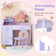 Ensemble de table de maquillage et chaise pour enfants avec miroir en forme de nuage - Violet