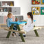 Conjunto de Mesa de Picnic de Madera para Niños con Bancos Incorporados