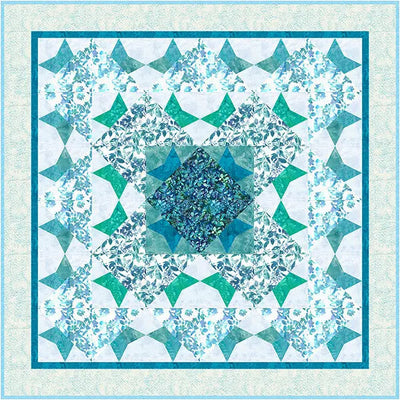 Panneau de piquage de fond Aquarius par Kimberly Jahnz - 58" x 58"