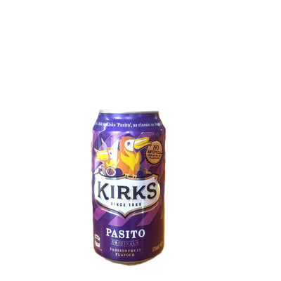 Kirks Pasito 375mL – Soda à la passionfruit classique australienne