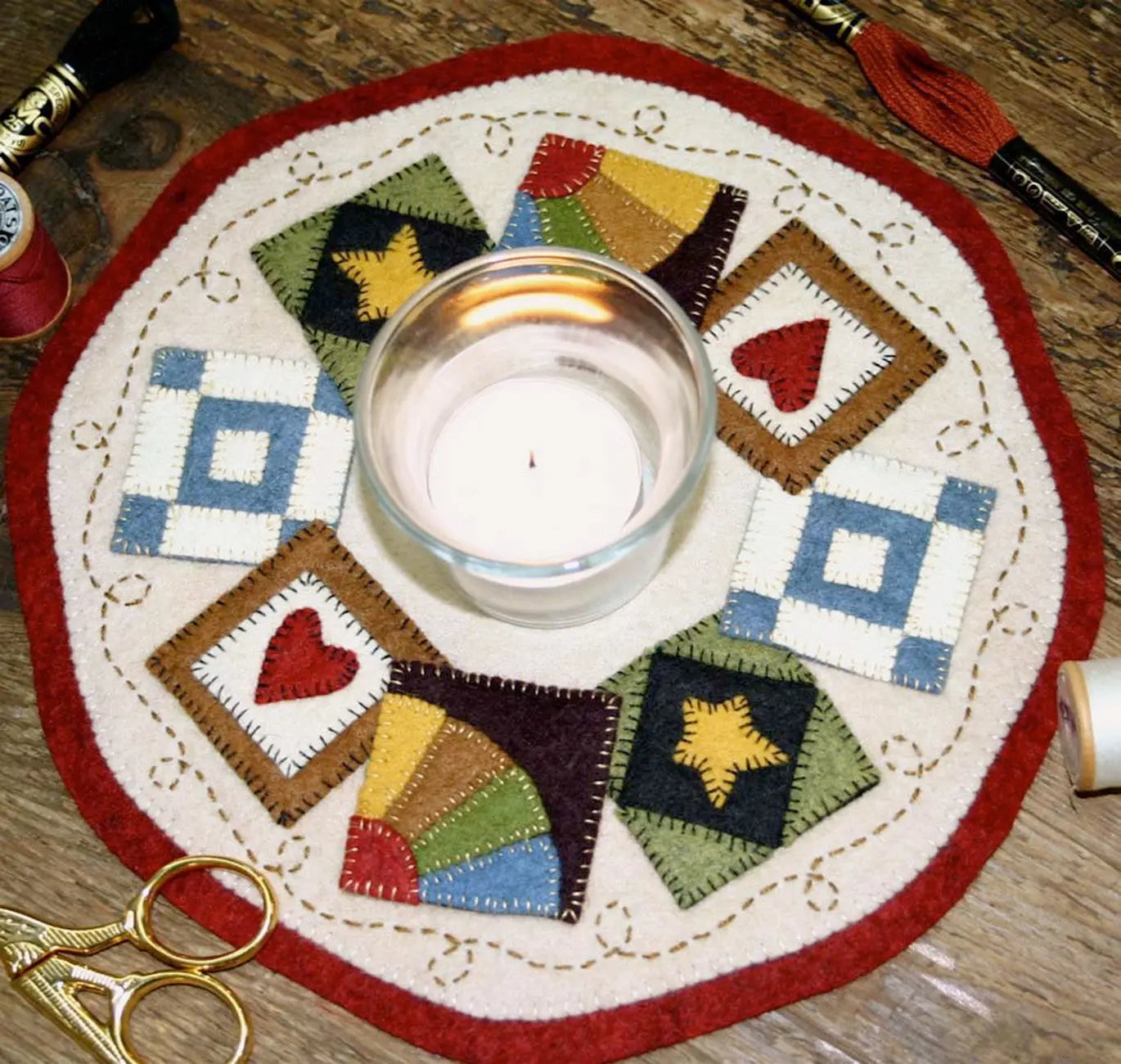 Candle Mat Quilt Blocks Kit