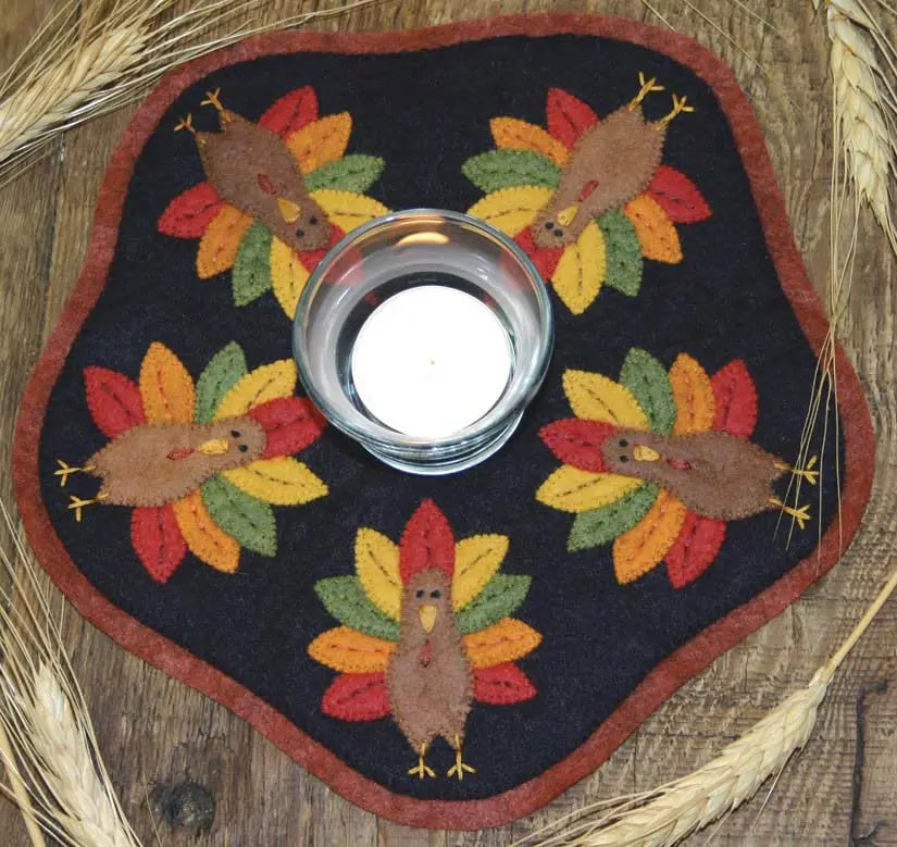 Kit de Mantel para Velas Pavos