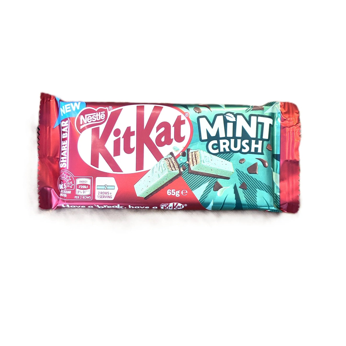 KitKat Mint Crush Chocolate Wafer Bar 65g - Australia