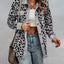 Chic Leopard Print Long Sleeve Jacket for Women