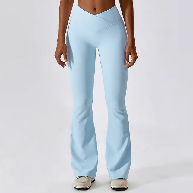 Pantalons de sport évasés pour femmes pour la gym et le yoga