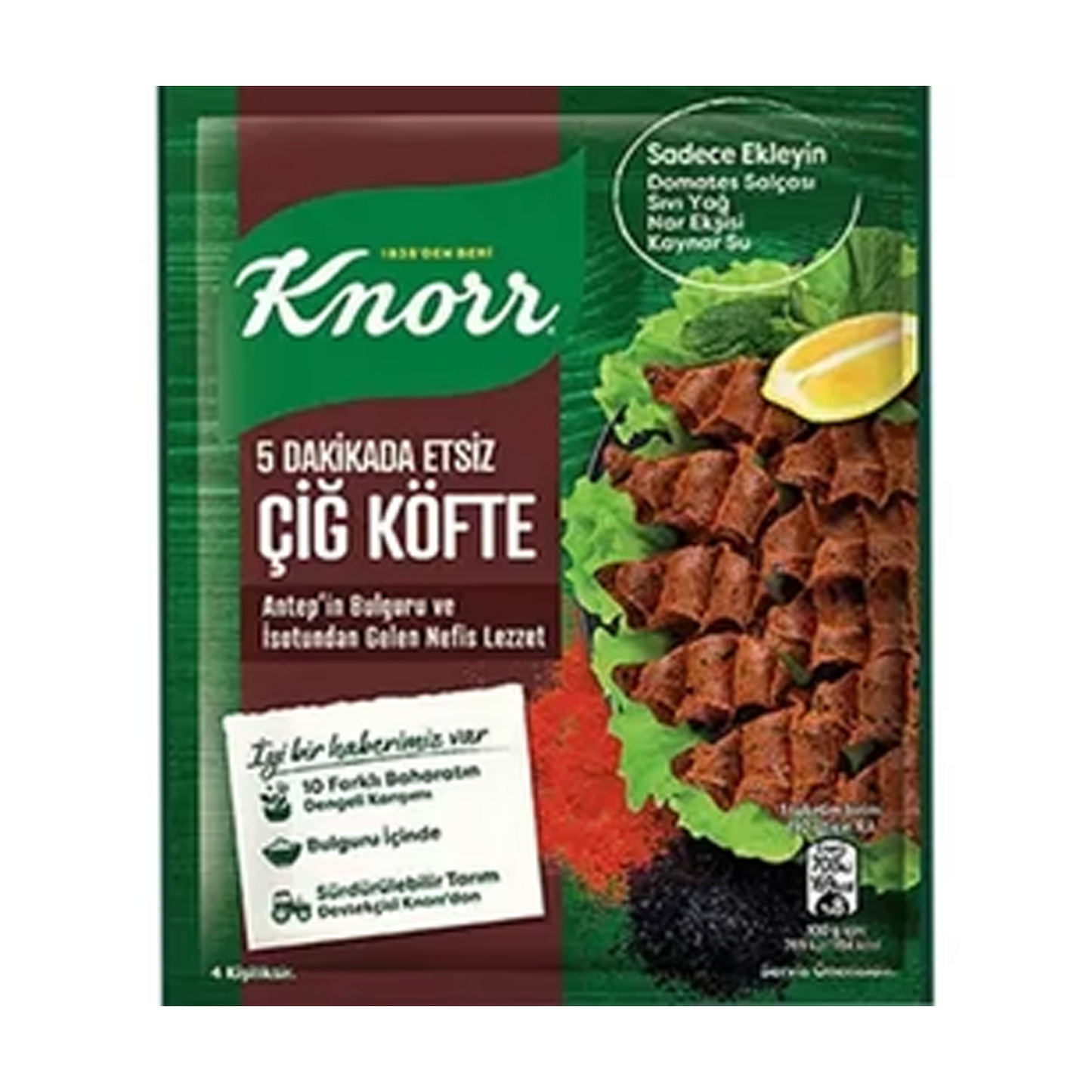 Knorr Çiğköfte Spice Mix – Traditional Turkish Seasoning (120g)
