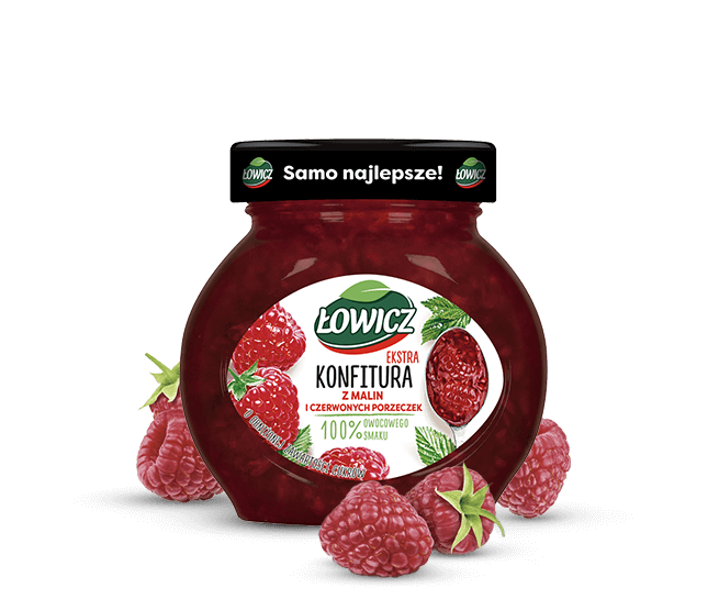 Lowicz Raspberry Red Currant Confiture 240g