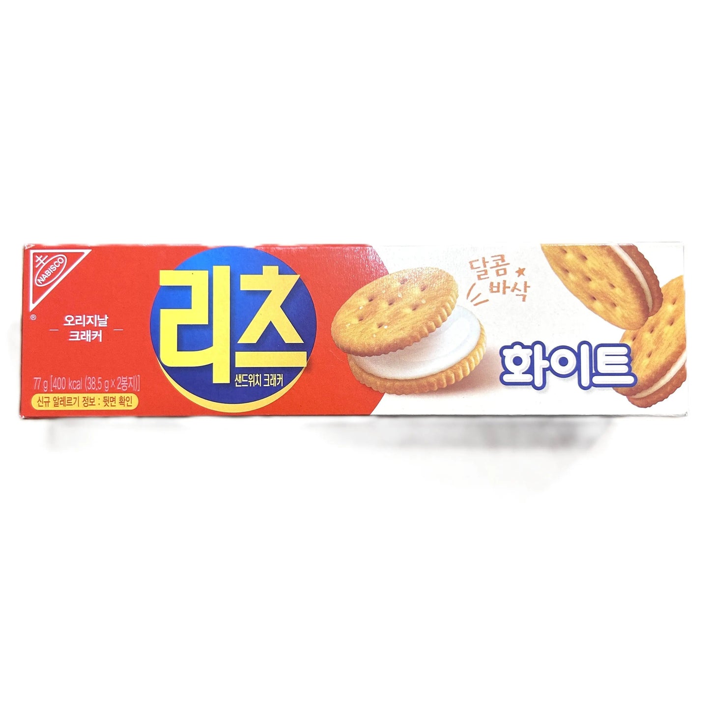 Korean Ritz White Cream Sandwich Crackers - Sweet Vanilla Delight