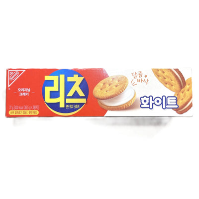 Korean Ritz White Cream Sandwich Crackers - Sweet Vanilla Delight