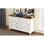 Wooden Captain Seven-Drawer Dresser in White Walnut