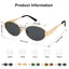 Lunettes de soleil ovales rétro SOJOS - Protection classique UV400