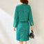 Ensemble de Robe en Tweed d'Hiver Runway