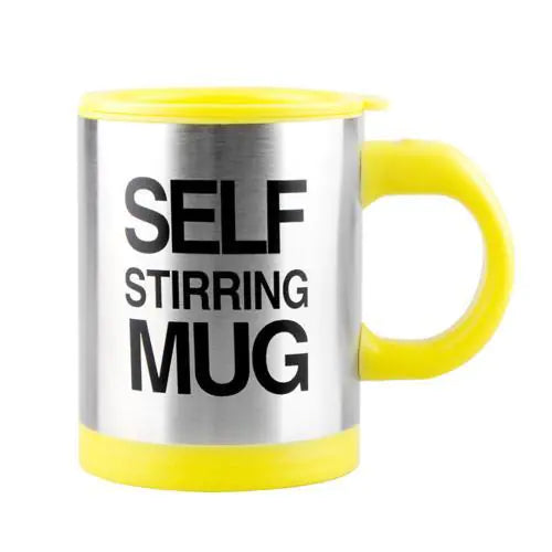 Premium Self Stirring Coffee Mug - 400ml Stainless Steel