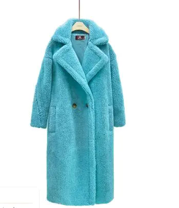 Manteau Long en Cachemire d'Agneau pour l'Hiver
