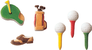 Golf Assortment Molded Sugars - 160 pcs