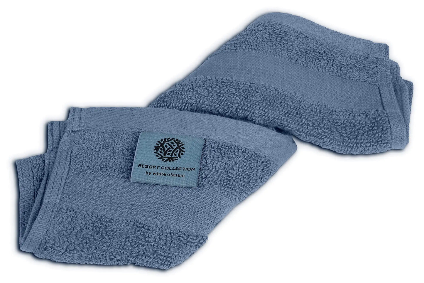 Ensemble de Gants de Toilette Doux de la Collection Resort - Pack de 12 Luxe Bleu