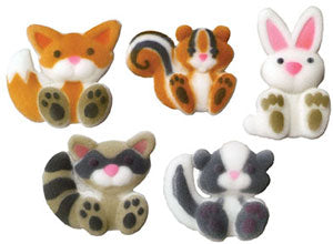 Woodland Animals Assorted Sugars - 70 Pieces