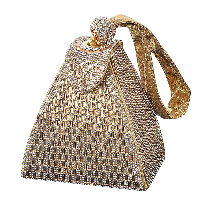 Triangle Diamond Handbag for Elegant Evenings