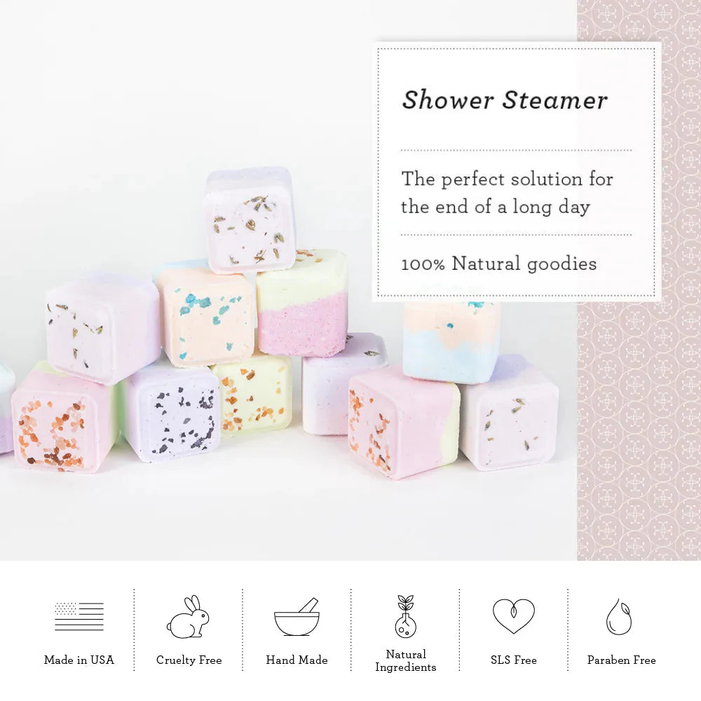 Luxurious Bath and Shower Gift Set - 3 Bath Bombs & 8 Shower Steamers