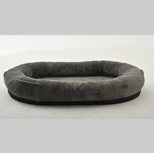 Grand Lit pour Chien Gris Foncé pour un Confort Ultime