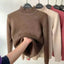 Pull-over à col roulé pour femmes automne hiver