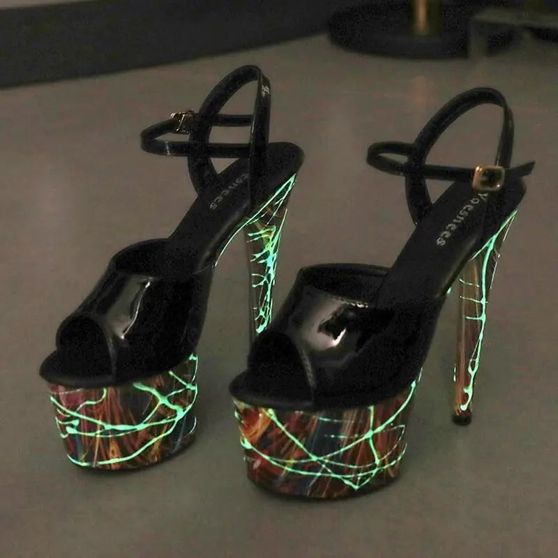 Premium Leather Stiletto High Heels