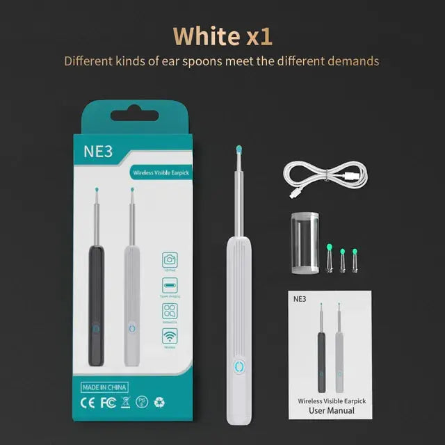 Kit de nettoyage des oreilles premium avec inspection visuelle