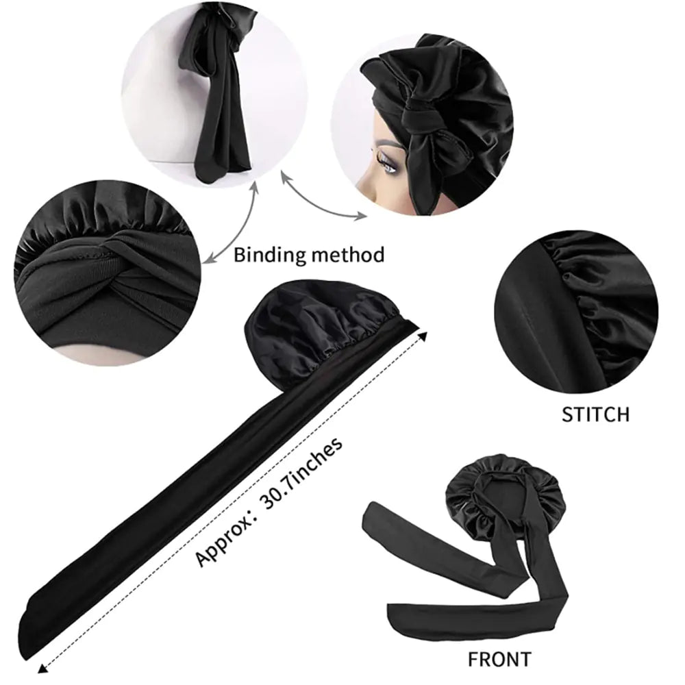 Bonnet de Nuit Satin pour Femmes pour la Protection des Cheveux
