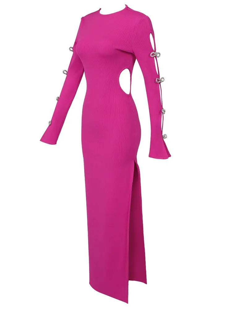 Vestido de Vendaje con Lazos - Elegante y Sofisticado