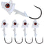 Jigs de cabeza de pez con plomo Reaction Tackle - Paquete de 5 - Nuevos