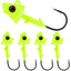 Jigs de cabeza de pez con plomo Reaction Tackle - Paquete de 5 - Nuevos