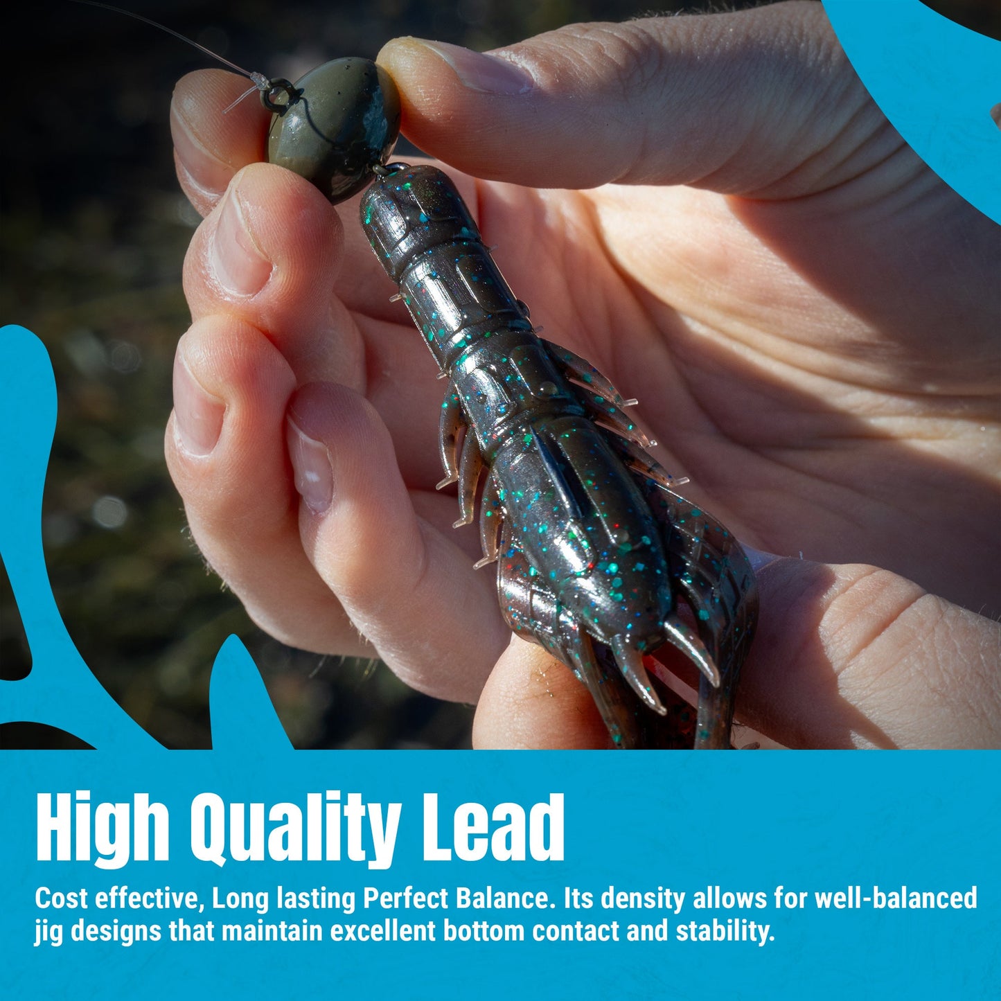 Reaction Tackle Lead Swing Football Jigs- 5-PACK - New