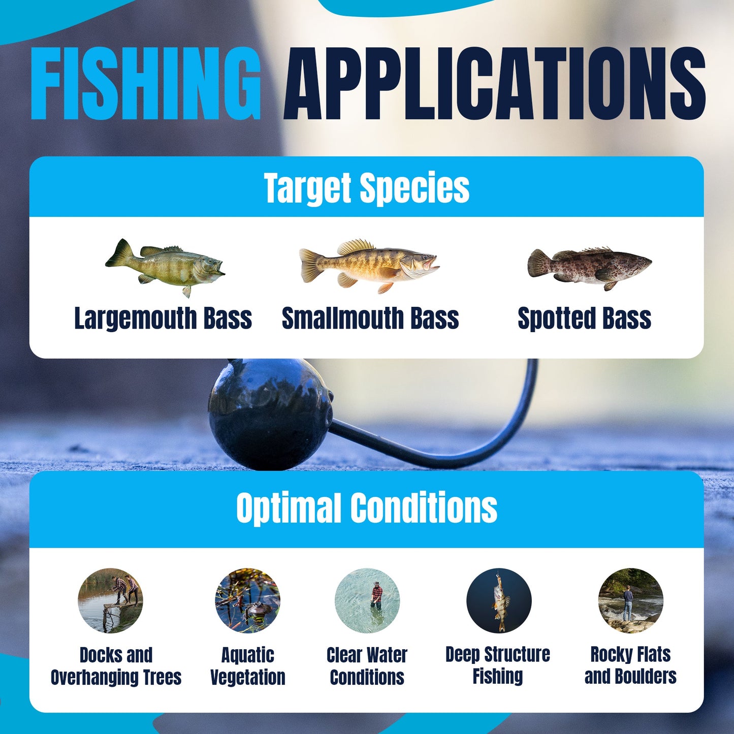 Reaction Tackle Lead Wacky Jigs- 10-PACK- Ultra Sharp - New