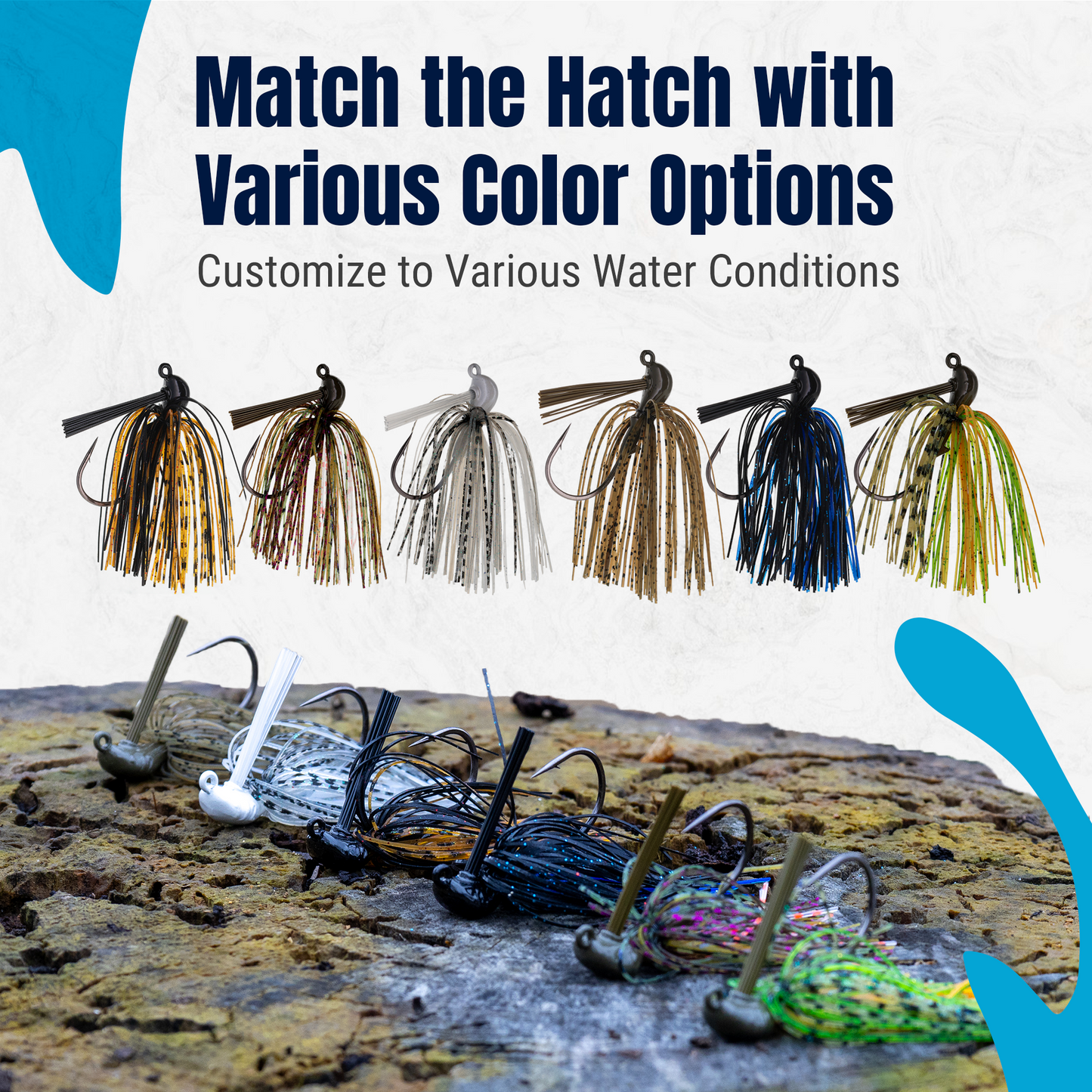 Jigs de lanzamiento de plomo Reaction Tackle - Paquete de 3 - Nuevo 