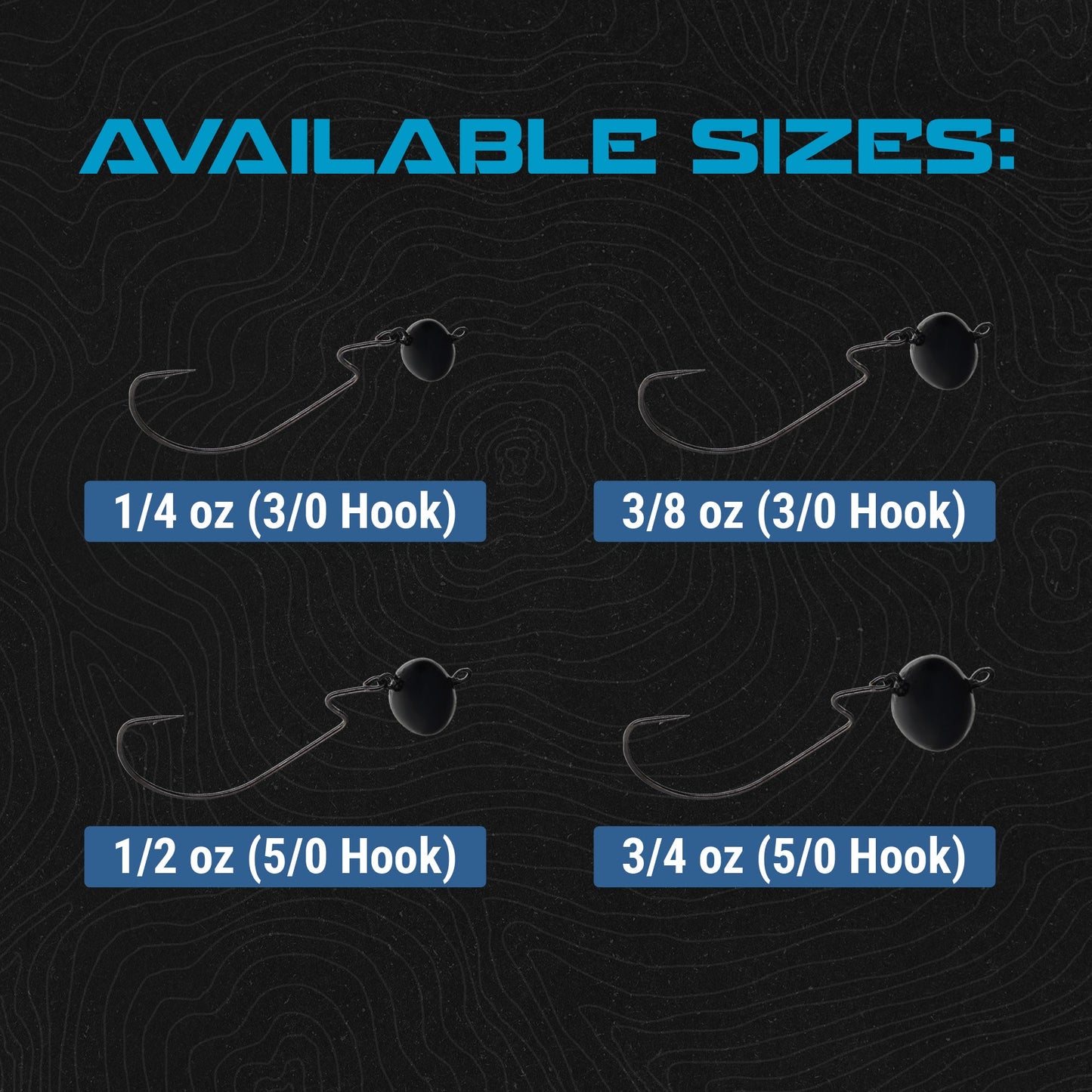 Reaction Tackle Heavy-Duty Football Swing Jigs - 5-Pack