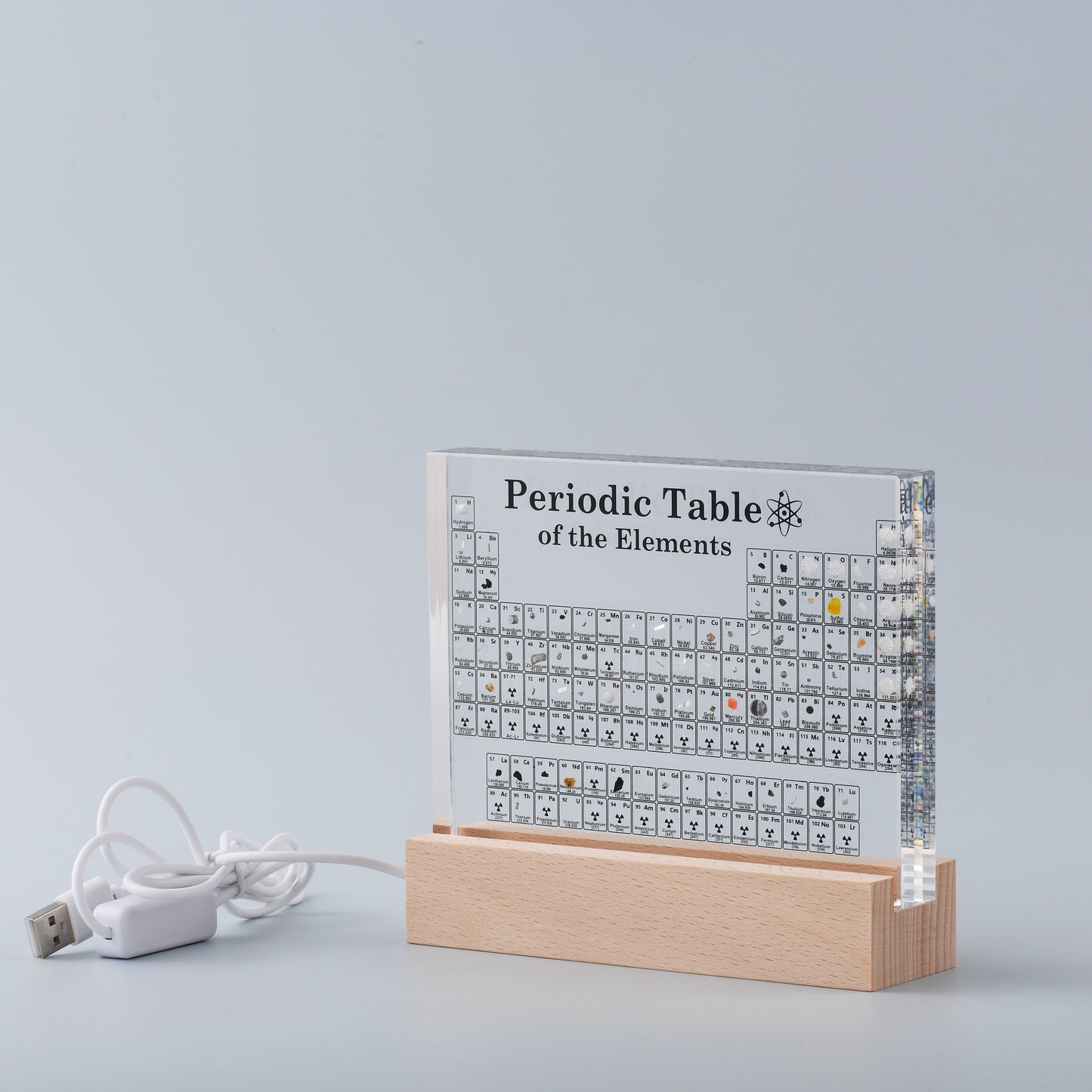 Exhibidor LED de la Tabla Periódica de Elementos