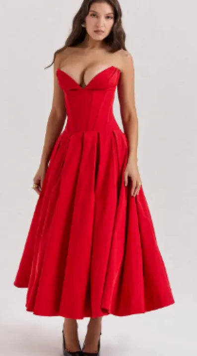 Vestido Elegante Sin Mangas para Mujeres