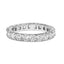 14K White Gold Asscher Cut Lab Grown Diamond Eternity Band Ring - Size 5.5
