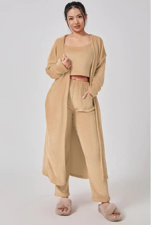 Ensemble de détente 3 pièces doux et confortable pour femmes