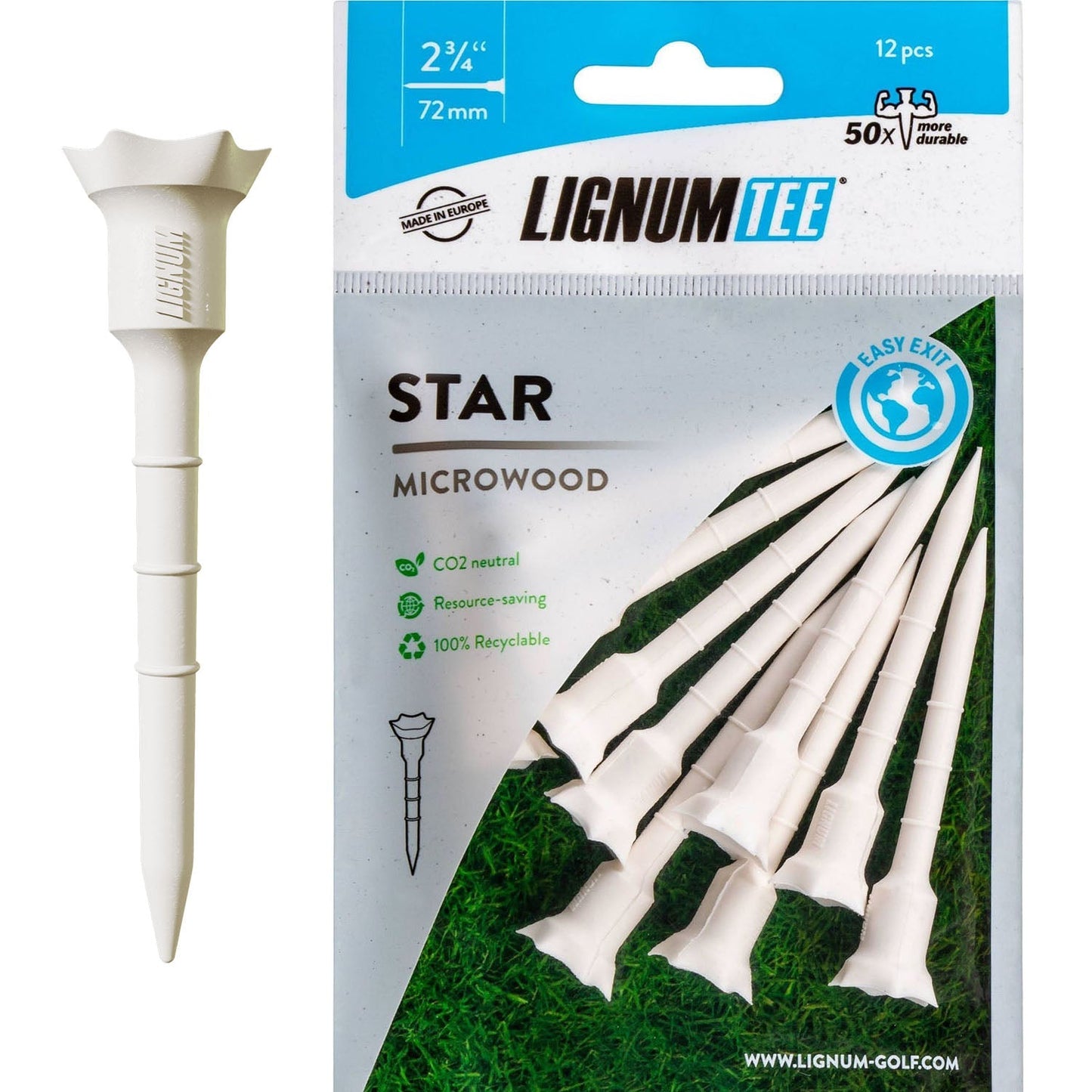 Lignum Star Golf Tees - Premium Performance